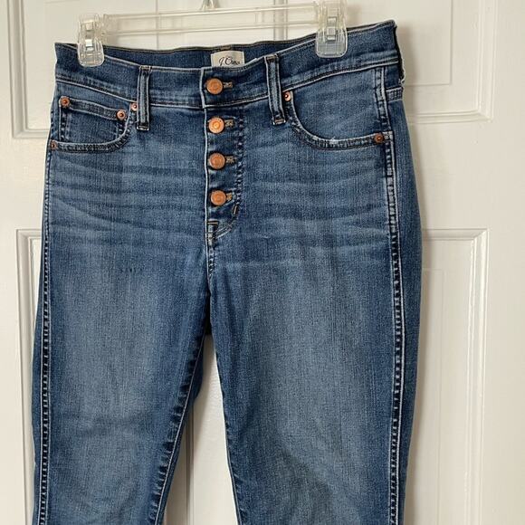 J Crew 9” Vintage Straight Jeans Button Fly - Picture 3 of 8